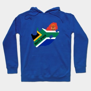 South Africa flag & map Hoodie